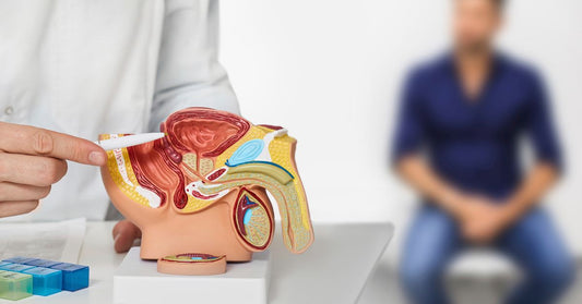 3D model illustrating the human prostate gland and its role in male health