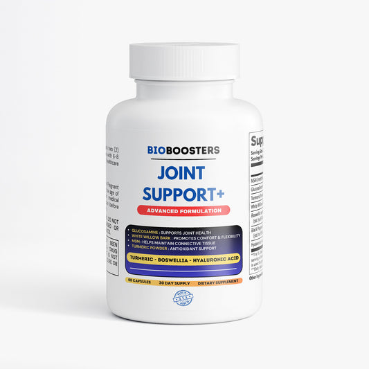 Bioboosters Joint Support supplement bottle on a white background